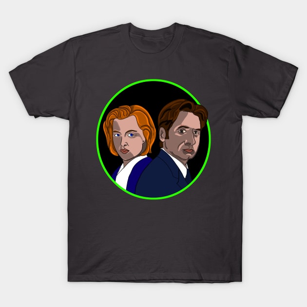 mulder and scully T-Shirt by wet_chicken_lip